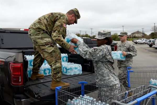 support our troops texas soldiers flint water