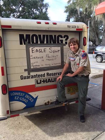 Eagle Scout collects donations for troops overseas  - supportourtroops.org