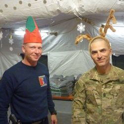 CSM Walls and MSG Hughes Helmand Province Afghanistan, December 25, 2016 supportourtroops.org