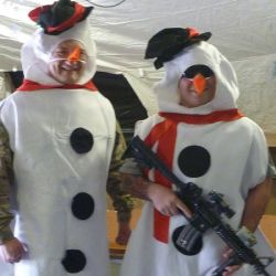 Combat Snowmen Helmand Province Afghanistan, December 25, 2016 supportourtroops.org