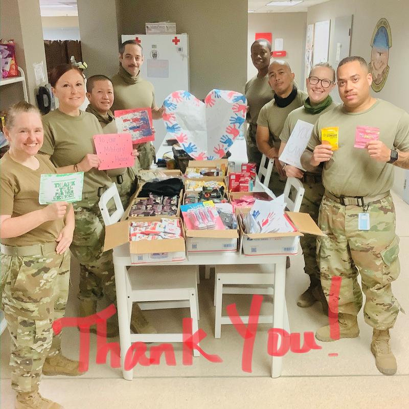 OCONUS November, 2020 - I wanted to let you know that we received the packages. Thank you and all who were involved in putting together the generous donations. It warms our hearts to have such amazing support for the troops. May your holidays be filled with lots of love and joy. Thank you again!  V/R  Amber [  ] TSgt, USAF, 379th EMDG/ERPSF