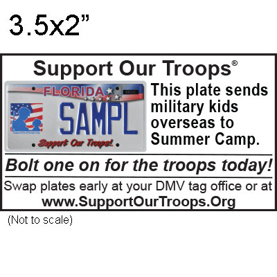 Church Bulletin Ad 3.5x2" Summer camps for military kids