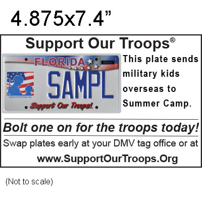 Church Bulletin Ad 4.875x7.4" Summer camps for military kids