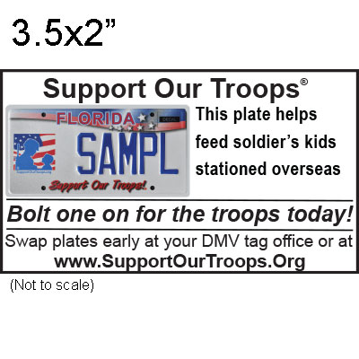 Church Bulletin Ad 3.5x2" Feed soldier’s kids stationed overseas